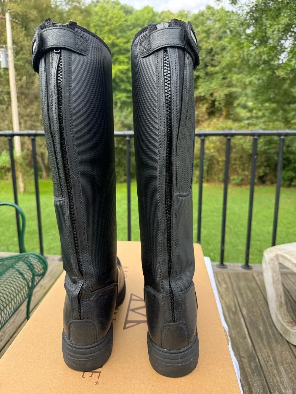Mountain Horse Black Tall Riding Boots for Women size 39/8.5